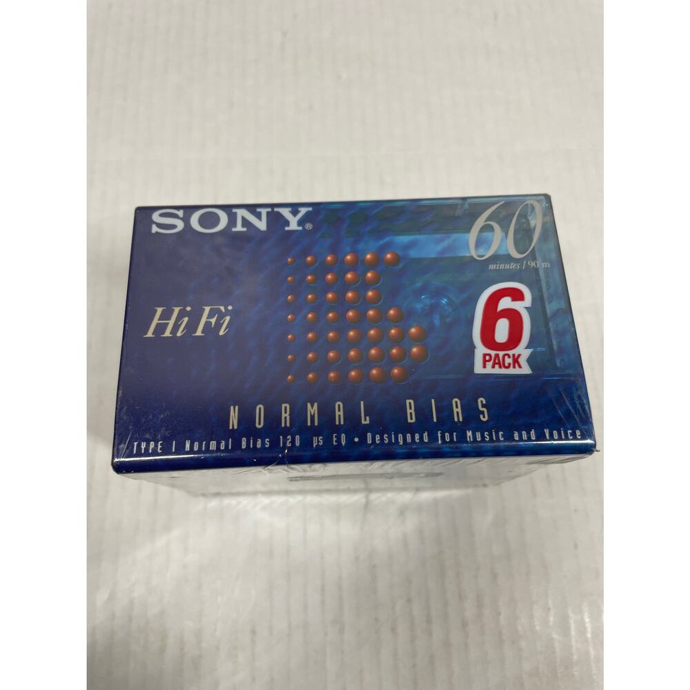Sony 6-Pack 60min Cassette Tapes‎ Hi-Fi Normal Bias